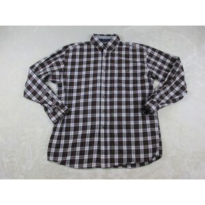 Wrangler Shirt Mens Extra Large Black White Plaid  George Strait Western Cowboy*